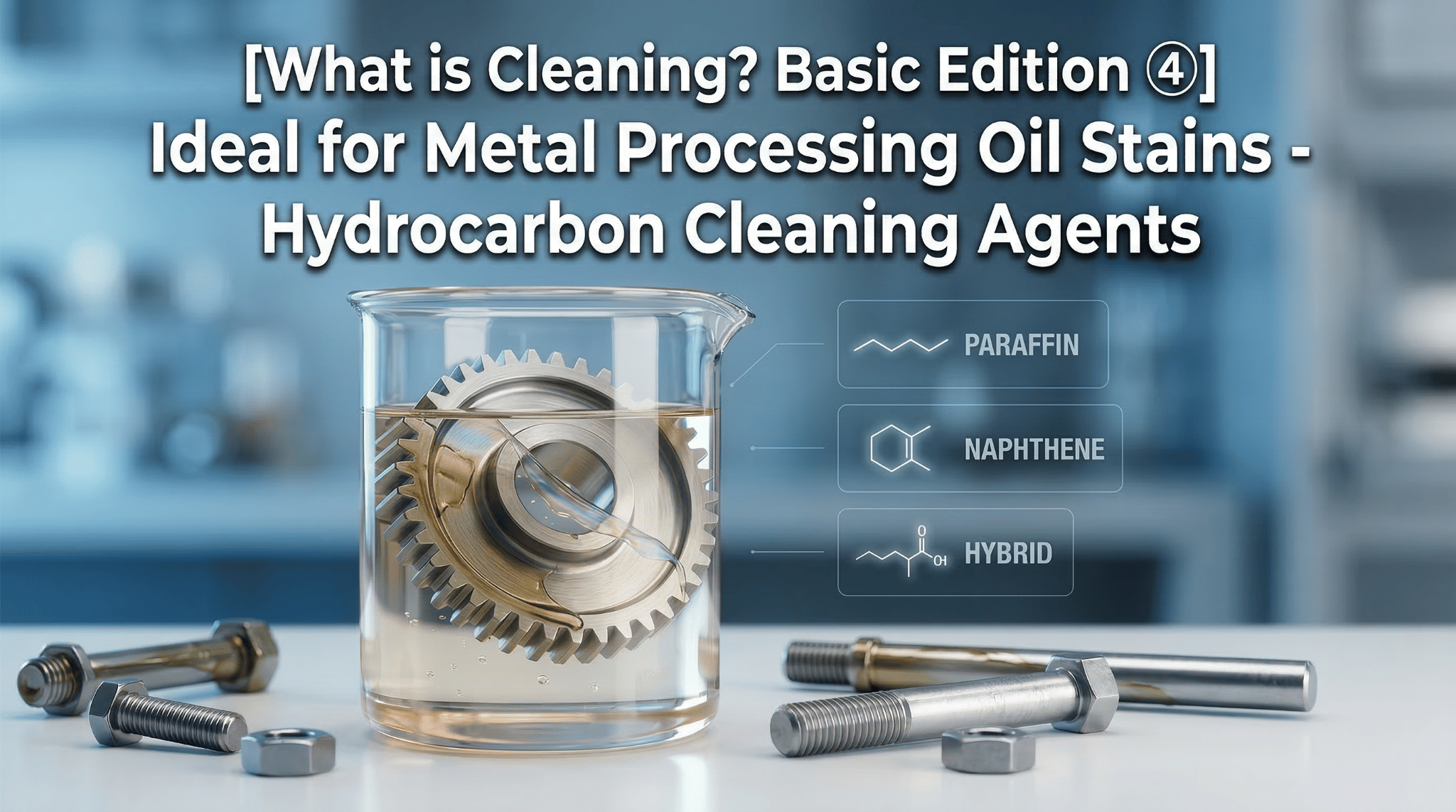 image of sleaning parts coverd in oil