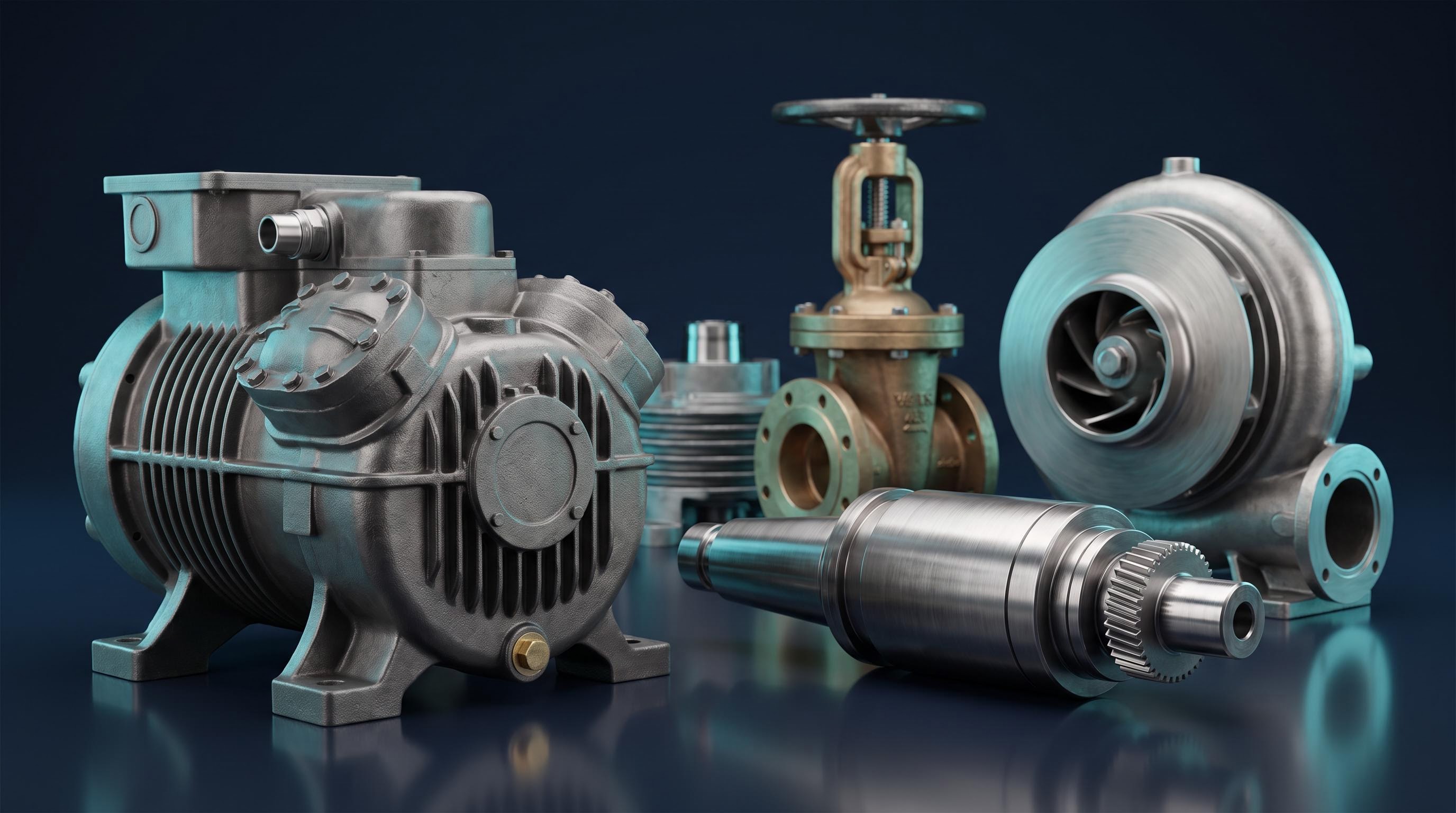 Machinery parts Compressor parts / machine tool components / valves / pump parts